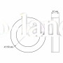Светодиодный светильник ART IP65 круглый VIDEX 15W 5000K влагозащищенный VL-BHFR-155 белый